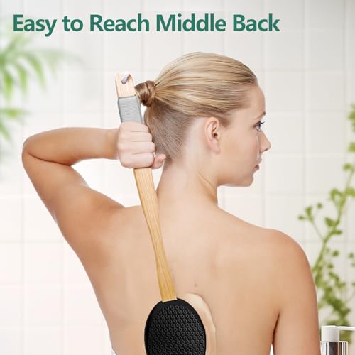 Svarvns Back Lotion Applicator with 4 Replaceable Pads, Lotion Applicator for Back Self Elderly, Women, Cream Medicine App...