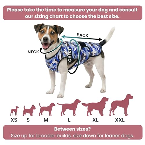 LUCOLOVE Dog Cooling Vest - 2-Layer Cooling with Soft Microfiber Fabric - Lightweight, Adjustable and Comfortable - UV Pro...