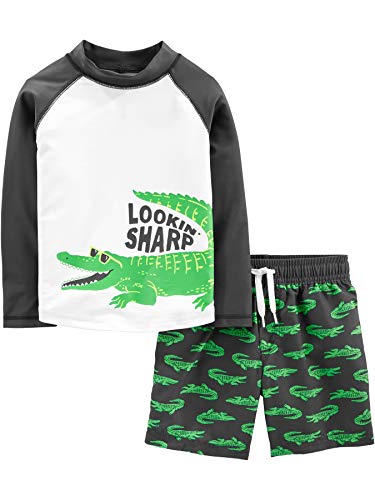 Simple Joys by Carter's Baby Boys' Swimsuit Trunk and Rashguard Set
