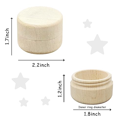 Baby Keepsake Box For First Hair, First Hair Wooden Box, Cute Lost First Haircut Keepsake, Baby Toddler Hair Case For Baby...