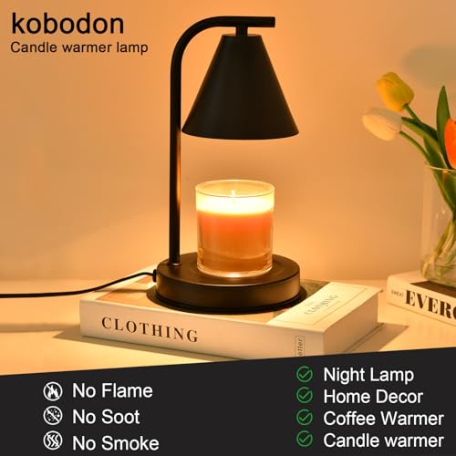 Candle Warmer Lamp, Electric Candle Lamp Warmer Gifts for Mom Women House Warming Gifts New Home Bedroom Decor Dimmable Wa...