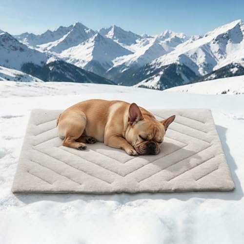 BECROWM Dog Cooling Mat Self Coolings Foldable Cooling Pad for Dog in Summer Coolings Mat for Dogs and Cats Machine Washab...