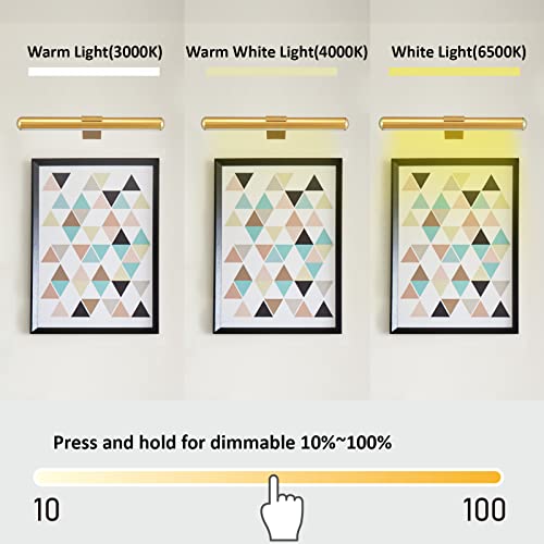 MIOBLUE Rechargeable Picture Lights with Remote,Full Metal Painting Light Display LED Battery Lamp with 3 Lighting Modes, ...