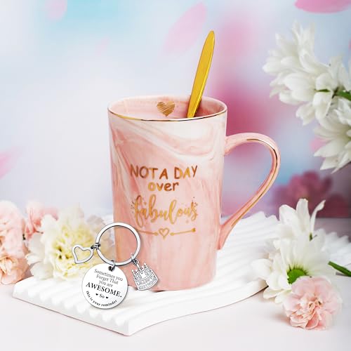 Jumway Not A Day Over Fabulous Mug Gifts Set- Birthday Gifts for Women - Funny Birthday Gift Ideas for Her,Friends, Cowork...