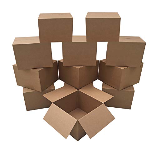 UBMOVE Large Moving Boxes 20" x 20" x 15" Pack of 12, Corrugated Cardboad Boxes For Packing, Shipping, Packing & Moving
