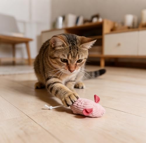 AINTE 20 Pcs Cat Toy Pack Interactive Kitten Toy Set,Including Cute Catnip Chew Rope Springs Mice Crinkle Ball Furry Balls...