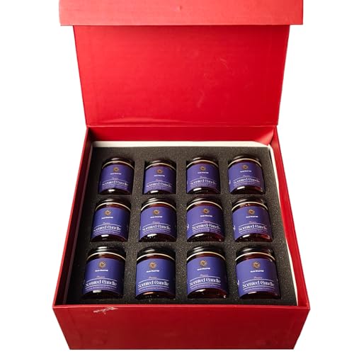 Hecate Magic Mall Scented Candles Gift Set – 12 Premium Soy Wax Jar Candles | Luxury Fragrance, Long Burning, Ideal for Ho...