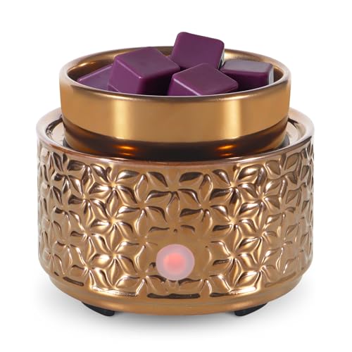 copinpin Electric Wax Melt Warmer 4-in-1 Candle Warmer for Scented Wax Melter Cute Ceramic Fragrance Wax Burner for Home O...