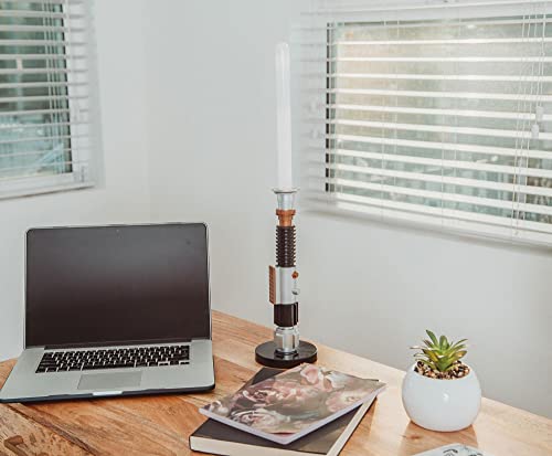 Star Wars OBI-Wan Kenobi Blue Lightsaber 24-Inch Desktop LED Mood Light | Nightstand Table Lamp for Bedroom, Desk, Playroo...