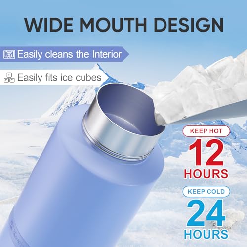 KEWIXY Insulated Dog Water Bottle with Travel Bowl, Dog Lover Gift, Portable Water Bottle Dispenser, Accessories for Car, ...