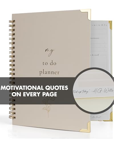 Beautiful To Do List Notebook - Aesthetic Daily Planner to Easily Organize Your Tasks And Boost Productivity - Stylish Und...