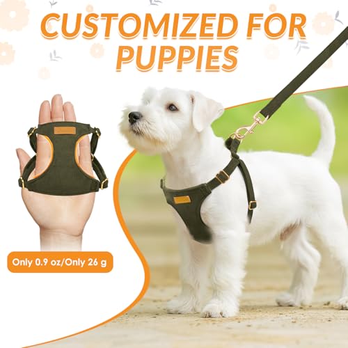 Lukovee No Pull Small Dog Harness with Leash - Lightweight Soft Puppy Vest Harnesses, Adjustable Pet Harnesses for Puppy S...