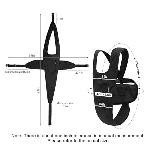MDSTOP Wheelchair Safety Belt, Anti-Slip Wheelchair Seatbelt, Wheelchair Harness with Adjustable Secure Buckle, Medical Re...