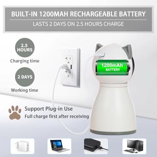 YVE LIFE Laser Cat Toys for Indoor Cats,The 4th Generation Real Random Trajectory Motion Activated Rechargeable Automatic ...