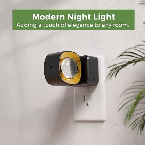 L LOHAS LED Night Light Projector, Night Lights Plug into Wall, Dusk to Dawn Sensor, 180°Rotating Nightlight for Kids, 0-1...