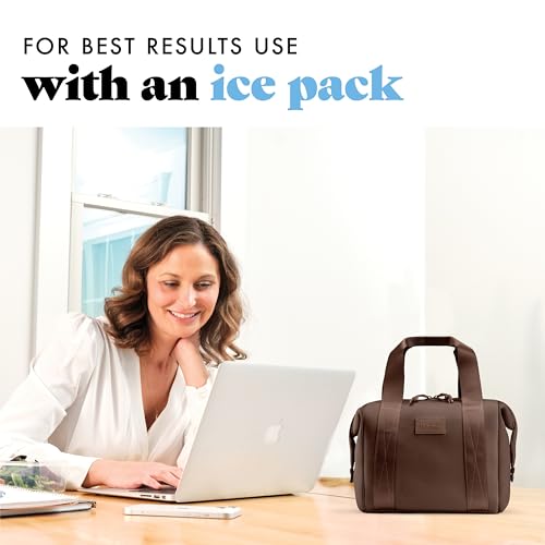 Fit & Fresh Remi Lunch Bag for Women Work – Neoprene Lunch Tote with Containers & Ice Pack, Reusable Meal Prep Lunch Box, ...