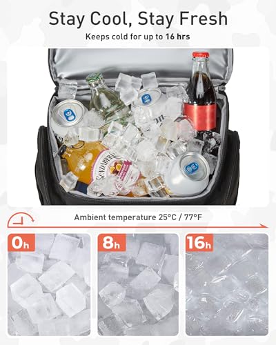 TOURIT 30L (42 Cans) Tactical Cooler Backpack – Military-Grade Insulated Back Pack with 16H Ice Retention, Leakproof Mult...