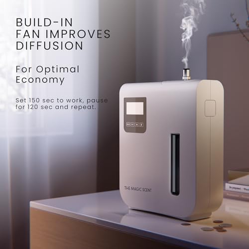 The Magic Scent Diffuser, Scent Air Machine for Home & Hotels, HVAC or Portable Nebulizing Diffuser - Large Room Waterless...