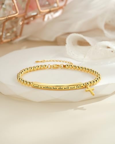 JOGDIAM Bible Verse Bracelet Christian Jewelry Gifts for Women Girls