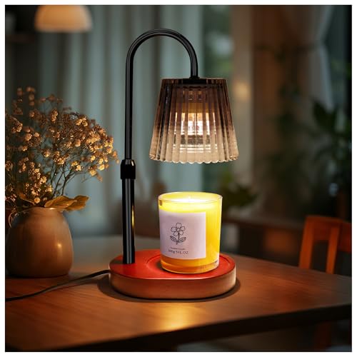 Candle Warmer Lamp with Timer Dimmer - Home Decor, Gifts for Mom Women Friend Sister -Wax Melt Warmer,Adjustable Height wi...