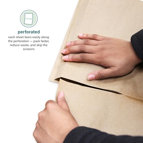 Elementree Brown Packing Paper Sheets for Moving & Shipping - 1500 Count (1375 Feet) - 14.5" x 11" Sheet Size - Sustainabl...