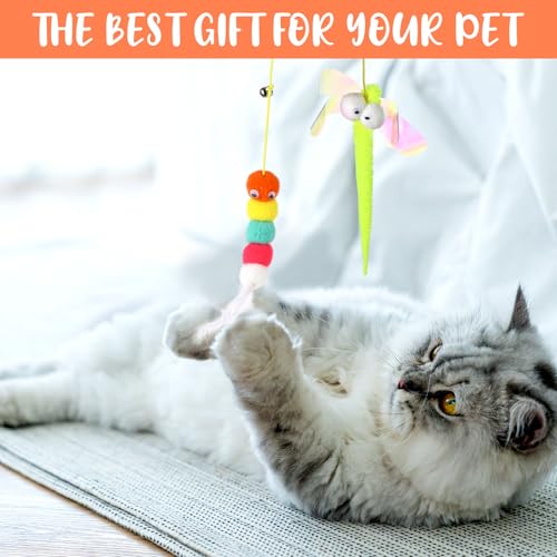 Shappy 150 Pcs Cat Toys for Indoor Cats Bulk, Kitten Toys Pack, Variety Interactive Gift Including Mice Rainbow Balls Spri...