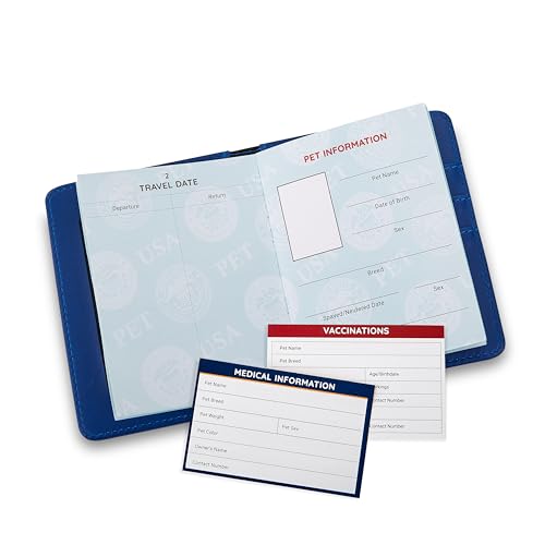 Support Pets International Pet Passport – Official Service Pet Travel Document Service Dog Book – Cat and Dog Travel Acces...
