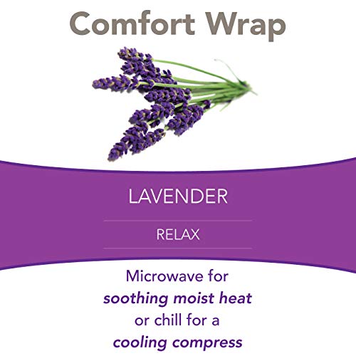 Bed Buddy Heated Aromatherapy Neck Wrap, Lavender Scented - Microwavable Hot & Cold Therapy for Sore Muscles, Stress Relie...