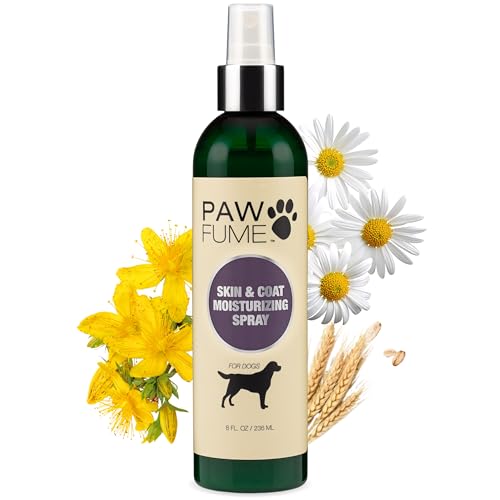 PAWFUME Skin & Coat Detangler Spray for Dogs, 1-Pack – Soothe Dry, Itchy Coats Quickly – Non-Toxic Chamomile & Oat Formul...