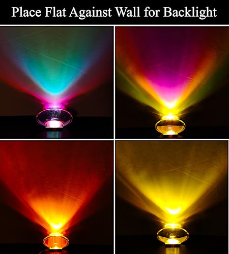 ALYMACK Sunrise Aura Light Mood Lamp - Adjustable Angel Eyes LED Projector Ambient Night Lights - RGB Colorful Backlightin...