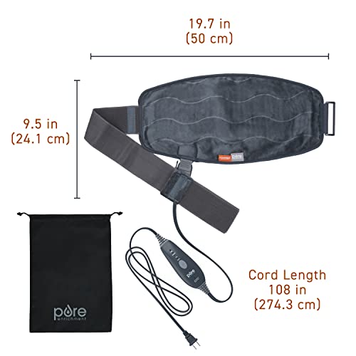 Pure Enrichment PureRelief Pro Far Infrared Universal Heat Wrap - Deep Muscle Relief for Back, Neck, Shoulder, & Knee Pain...