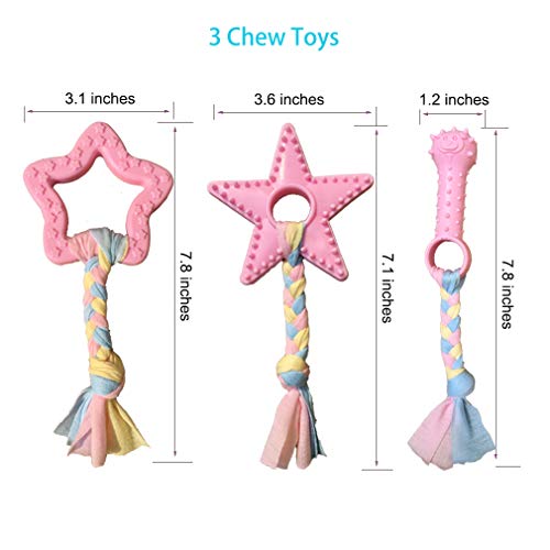 Volacopets Puppy Toys for Teething, Puppy Chew Toys for Small Dogs, Crinkle Dog Toys Small Breed Boredom and stimulating, ...