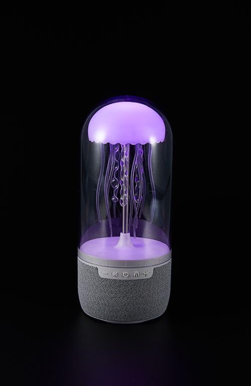 Wireless Express Jellyfish Mood Lamp with Bluetooth Speaker, Color Changing LED, Floating Jellyfish, Volume Control