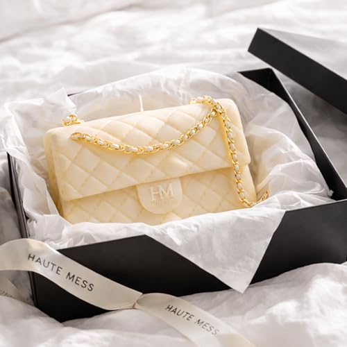 Handbag Candle in GiftBox - Haute Mess - Designer Gifts for Women - High End Luxury Candles for Women - Gift for Girlfrien...