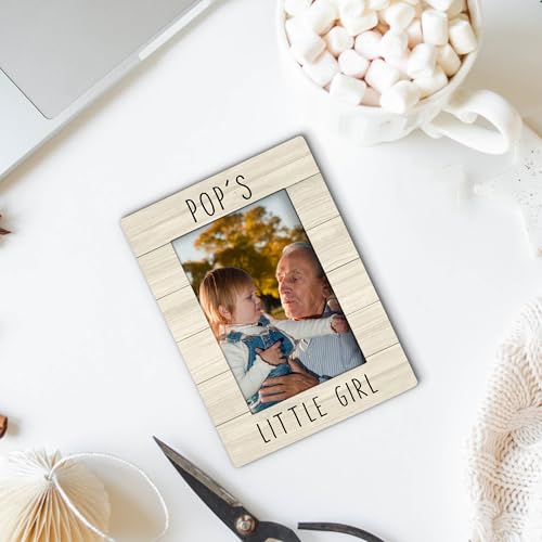 Foyoulame Pop Gifts Picture Frame 4x6, Pop Wooden Picture Frame, Christmas Fathers Day Birthday Gifts for PopGrandpa from ...