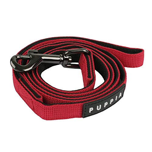Puppia Two Tone Dog Lead Strong Durable Comfortable Grip Walking Training Leash for Small & Medium Dog, Pink, Large