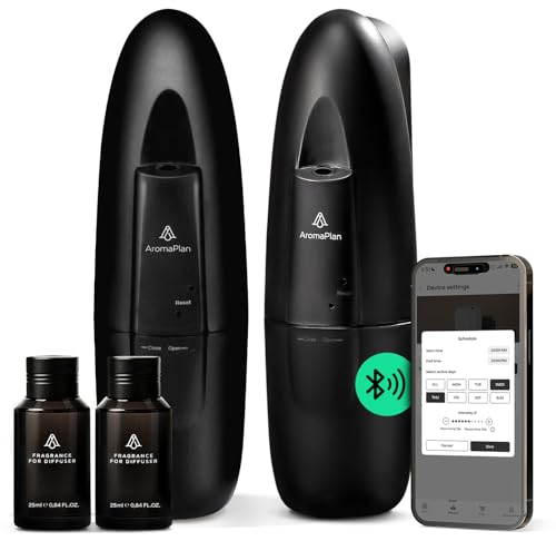 AromaPlan 5 Star Collection Plug in Waterless Diffuser (2 Devices +2 Scents Included)-Cold Air & Waterless Diffusers for H...