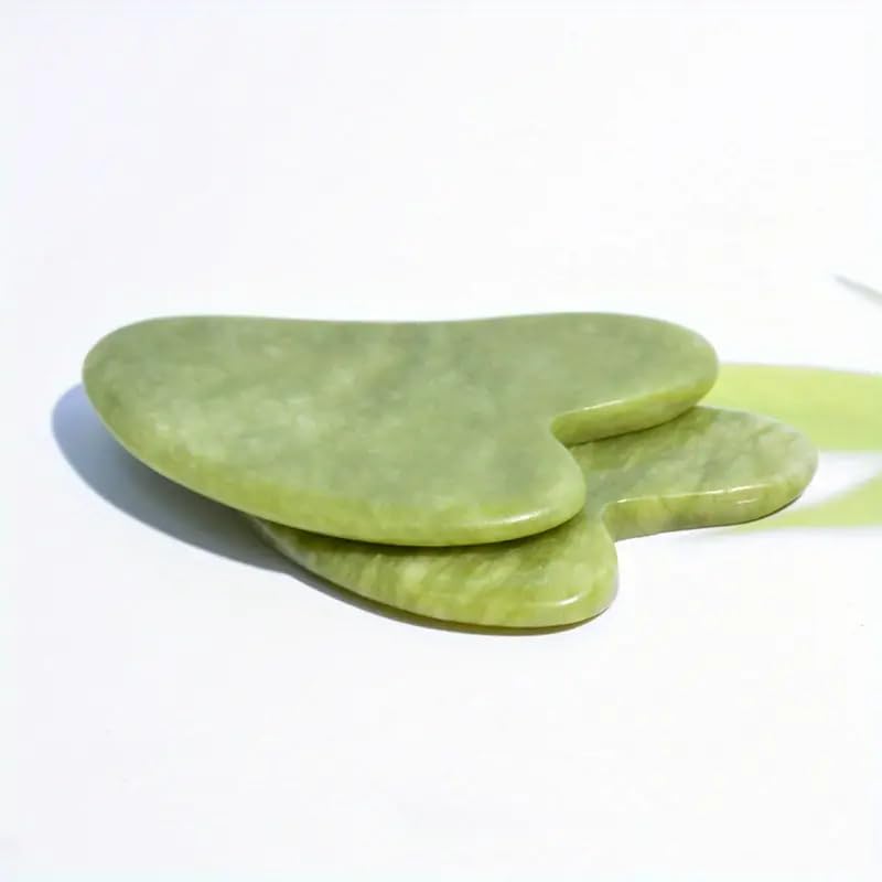 Gua Sha Facial Tool for Self Care, Natural Jade StoneGuasha Tool for Face and Body Care, Beauty Tool GIF
