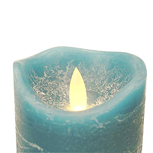 iZAN 3 Pack Real Wax Flameless Candles Battery Operated LED Pillar Flickering Realistic Electric Candle Gift Sets with Rem...