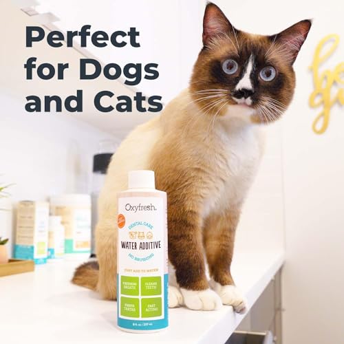 Oxyfresh Premium Pet Dental Care Solution Pet Water Additive: Best Way to Eliminate Bad Dog Breath and Cat Bad Breath - Fi...