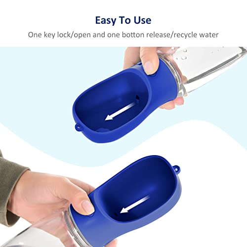 WePet Portable Dog Water Bottle, 12 OZ, Leak Proof Puppy Water Dispenser with Drinking Feeder for Pets Outdoor Walking, Hi...