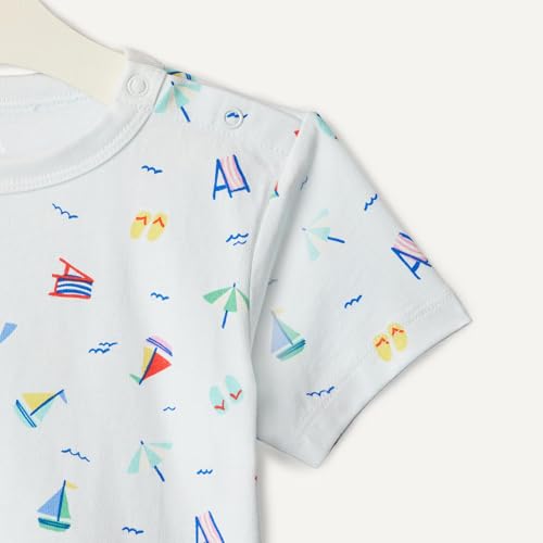 Amazon Essentials x Sofia Grainge Toddlers and Baby Boys' Cotton Short Sleeve Crewneck T-Shirts, Pack of 2