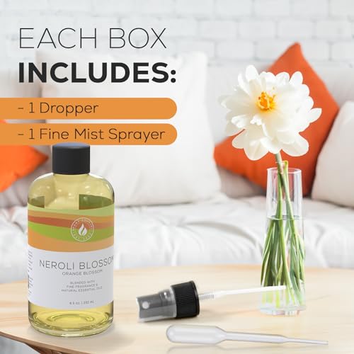 Aroma Country Neroli Blossom Diffuser Oil - Luxury Essential Oils for Diffuser Refill & Air Freshener Room Spray - Long-La...