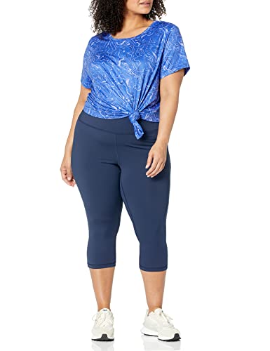 Amazon Essentials Women's High Waisted Active Sculpt Cropped Workout Exercise Capri Leggings
