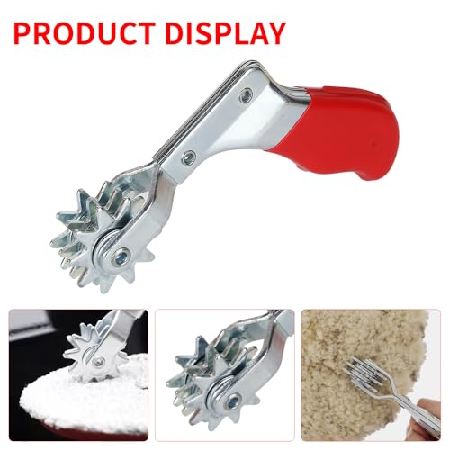 Lxngyi Wool Buffing Pad and Polishing Pad Cleaner Tool Set, Polishing Spur Tool Set, Foam Buffing Pad Conditioning Brush, ...