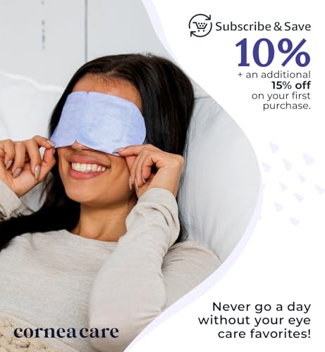 CorneaCare Rest: Self Heating Warm Compress for Dry Eyes | Heated Eye Mask for Fast Relief | Steam Mask for Stye Treatment...