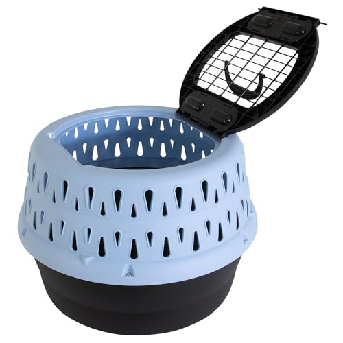 Petmate Get-A-Round Kennel for Cats, up to 20 Pounds, Blue, 19 Inches Wide