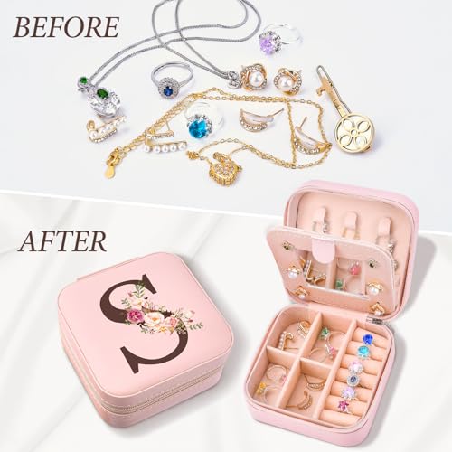Inngeroo Mothers Day Mom Gifts for Wife Daughter Grandma, Travel Jewelry Case Box Organizer, Personalized Gifts for Women ...