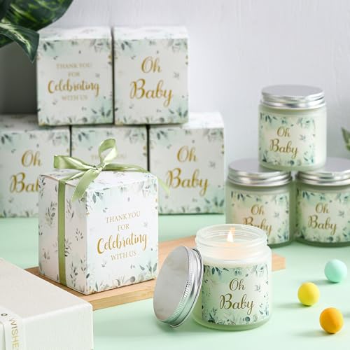 Conelist 6 Sets Baby Shower Game Prizes for Winners Player Baby Shower Winners Guest Gifts Candles Lavender Scented Favors...