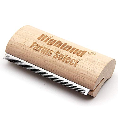 Deshedding Grooming Tool for Dogs, Cats & Horses, Ergonomic Design Wood Groom Brush, Professional Pet Groomer, Painlessly ...